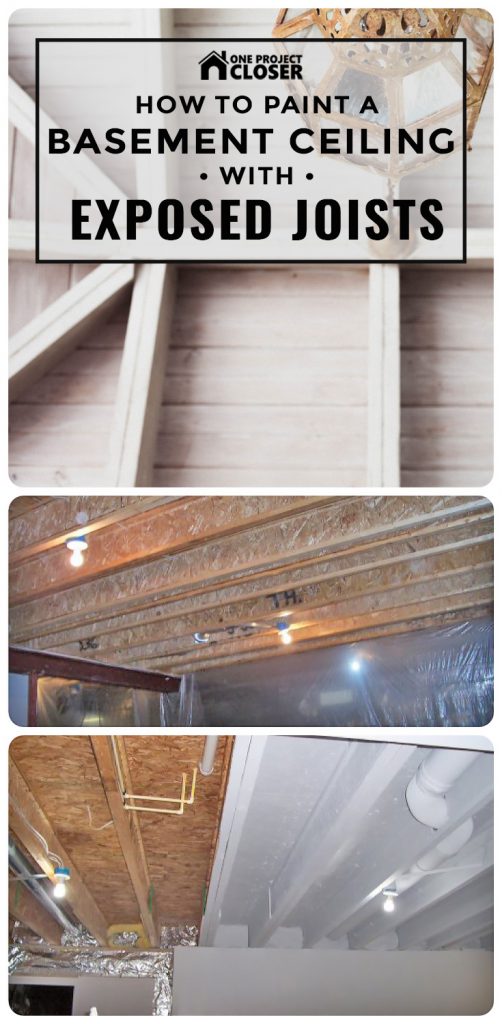 How to Paint a Basement Ceiling with Exposed Joists for an Industrial Look