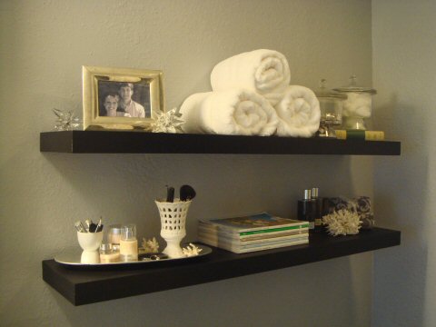 Before and After: Stunning Black and White Bathroom by Kara @ Made 2 Create