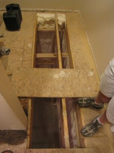 Level an Uneven, Crowning Subfloor by Planing / Sanding Joists