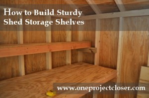 How to Build Shed Storage Shelves