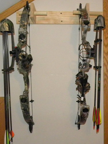 Cheap and Easy NON-DIY Bow Storage. - Pretty Real