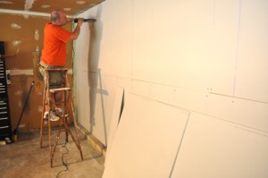 Workshop Progress: We Finally Hung Drywall in Our Garage