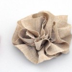 DIY Ruffled Fabric Flowers