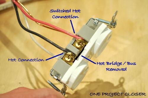 Video: How to Wire a Half-Switched Outlet - One Project Closer 110v to 220v breaker box wiring diagram 
