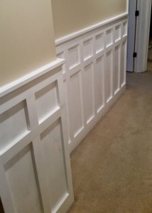 How to Install Board and Batten Wainscoting (White Painted Square over ...