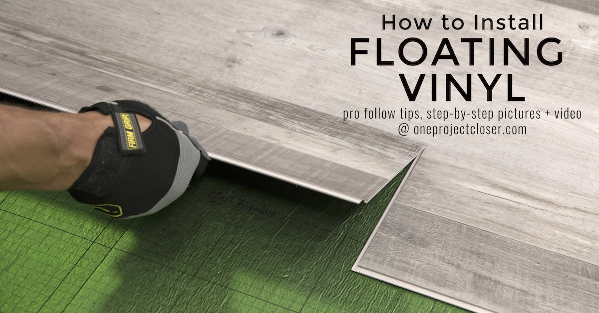 Vinyl Floor Installation  How to install a floating click
