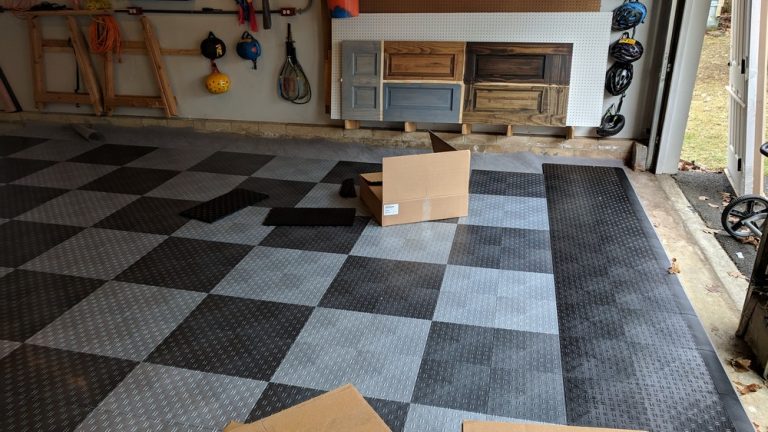 How to Install Garage Floor Tile (Motordeck Tile Example)