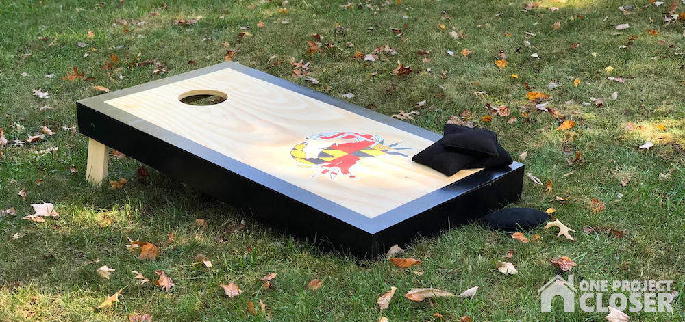 how to build a regulation cornhole set - one project closer